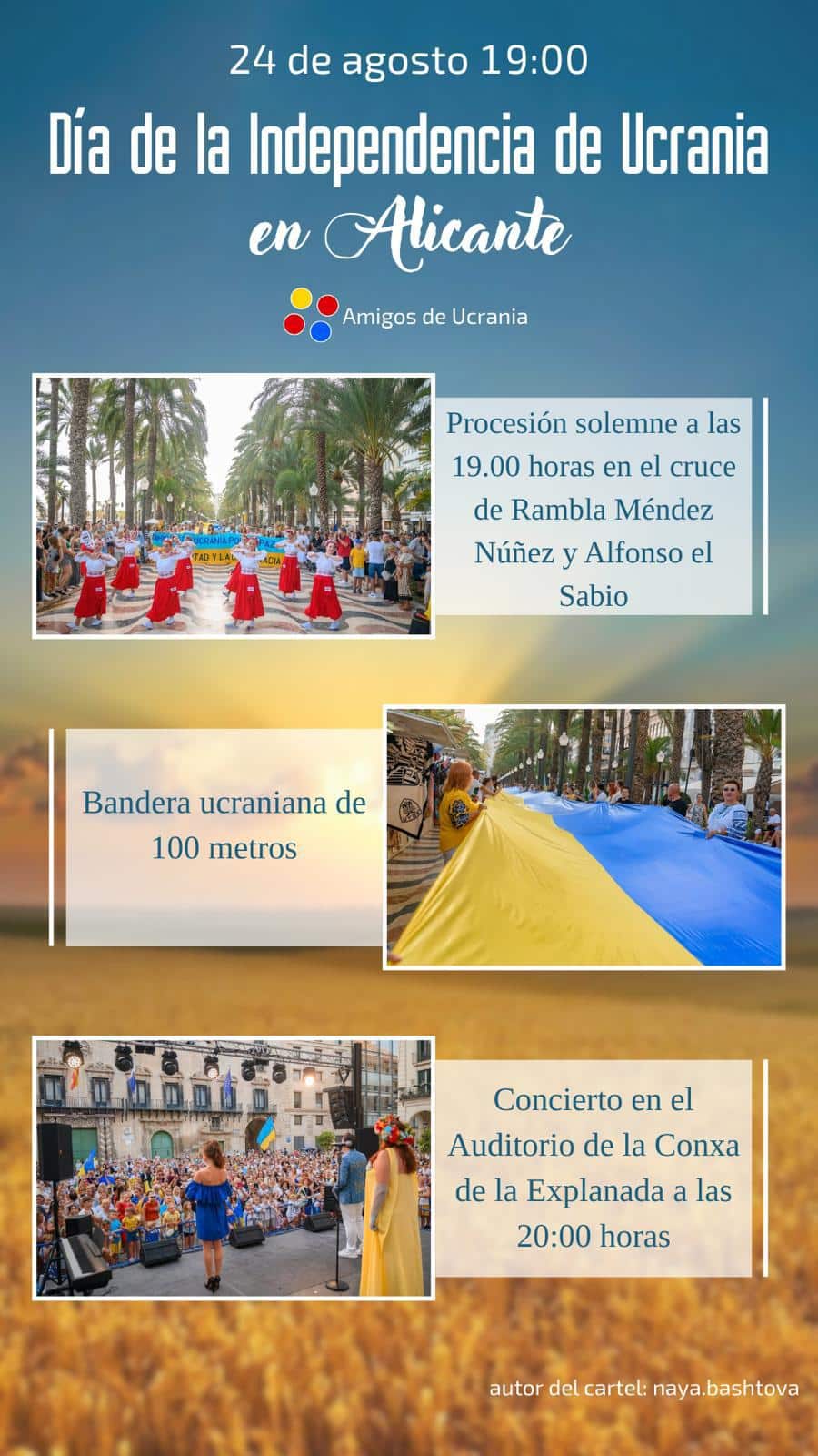 Día de la Independencia de Ucrania en Alicante